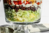 Layered Chopped Wedge Salad with Creamy Dressing