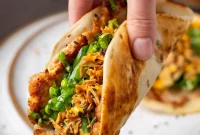 Seared Ahi Tuna Smash Tacos with Bright Herb Slaw