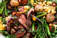 Chimichurri Steak & Roasted Vegetable Salad Recipe