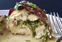 Bacon-Wrapped Chicken Stuffed with Spinach and Cheese