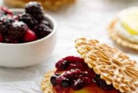 Roasted Berry Napoleon Dessert with Puff Pastry Layers