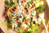 Grilled Chicken Caesar Salad Recipe with Homemade Dressing