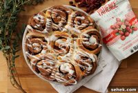 Cranberry Orange Cinnamon Rolls with Zesty Glaze