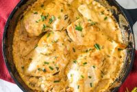 Creamy Tarragon Chicken Skillet with Lemon and Garlic