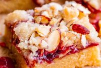 Raspberry Almond Streusel Crumble Bars