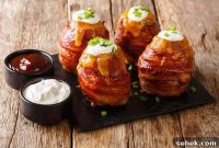 Bacon-Wrapped Volcano Potatoes: Stuffed, Crispy and Gooey