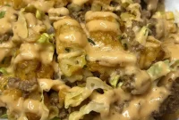 Big Mac Tater Tot Casserole Recipe: Cheeseburger Tater Bake