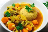 Hearty Lamb Casserole with Fluffy Couscous