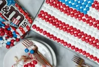 Red, White & Blue Poke Cake with M&M’S Video Tutorial