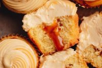 Salted Caramel-Stuffed Cupcakes with Gooey Center