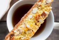 Apricot Almond Biscotti with White Chocolate Drizzle