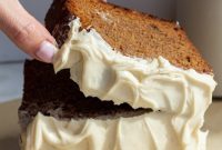 Spiced Loaf Cake with Cream Cheese Glaze