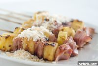 Grilled Ham and Pineapple Skewers with Zesty Ginger Glaze