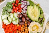 Mediterranean Vegan Buddha Bowls with Creamy Tahini Dressing
