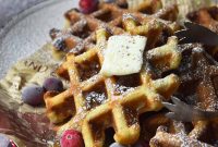Spiced Eggnog Waffles with Warm Holiday Flavors