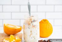 Mandarin & Pomegranate Overnight Oats Recipe for Breakfast