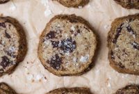 Brown Butter Shortbread Cookies with Chocolate Chunks