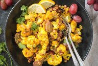 Curry-Roasted Cauliflower Salad with Lemon Tahini Dressing