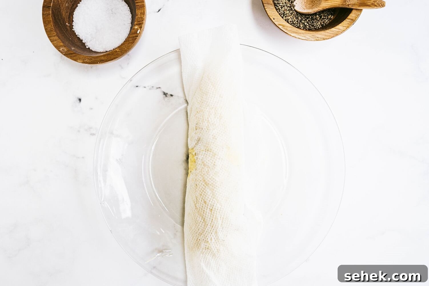 Microwave + paper towel trick
