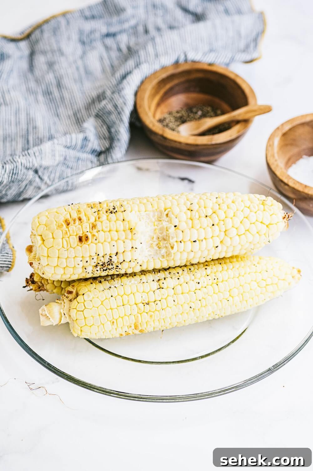 Bite into tasty, juicy corn Bite into tasty, juicy corn