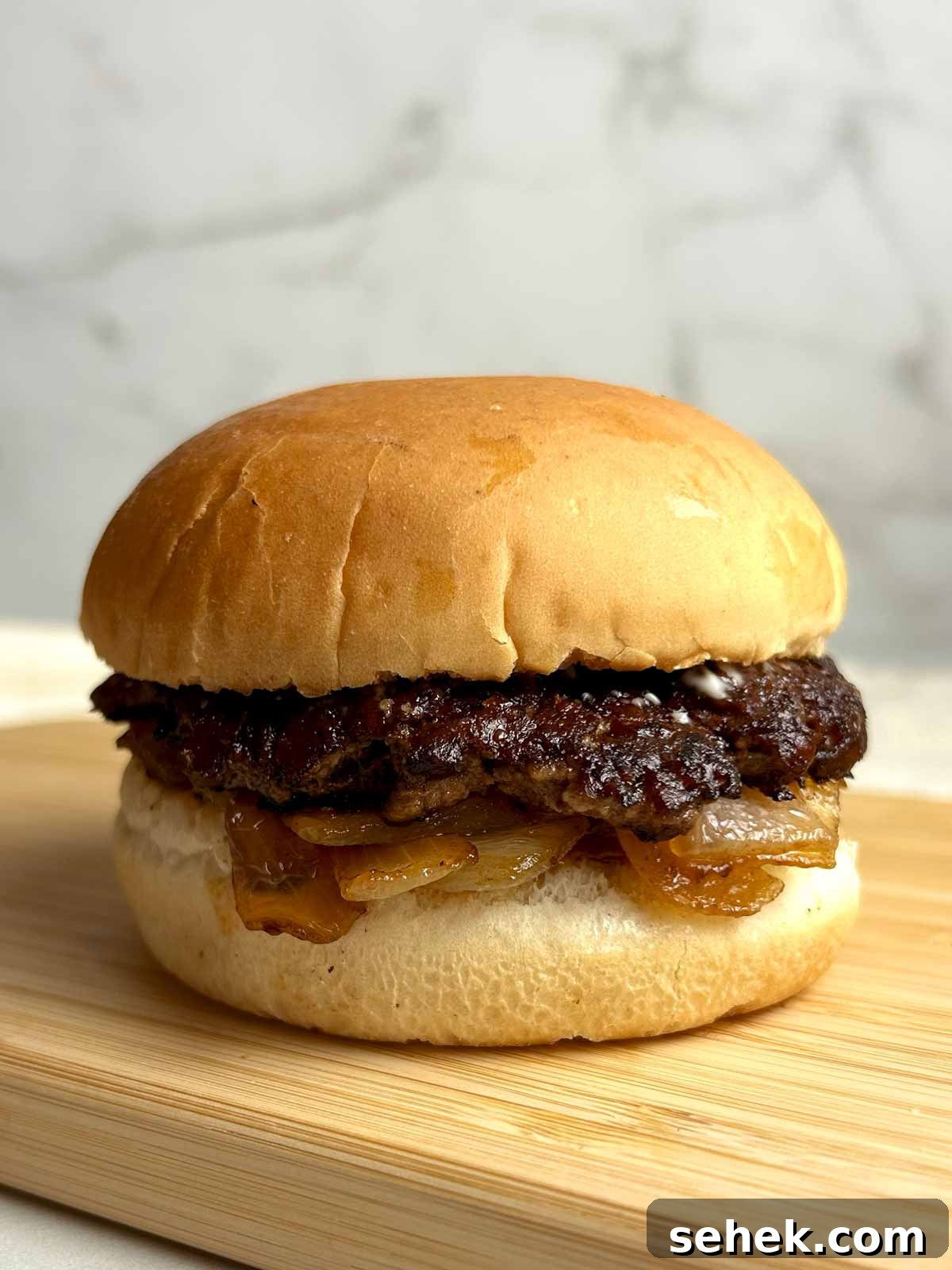 side view of buddy burger