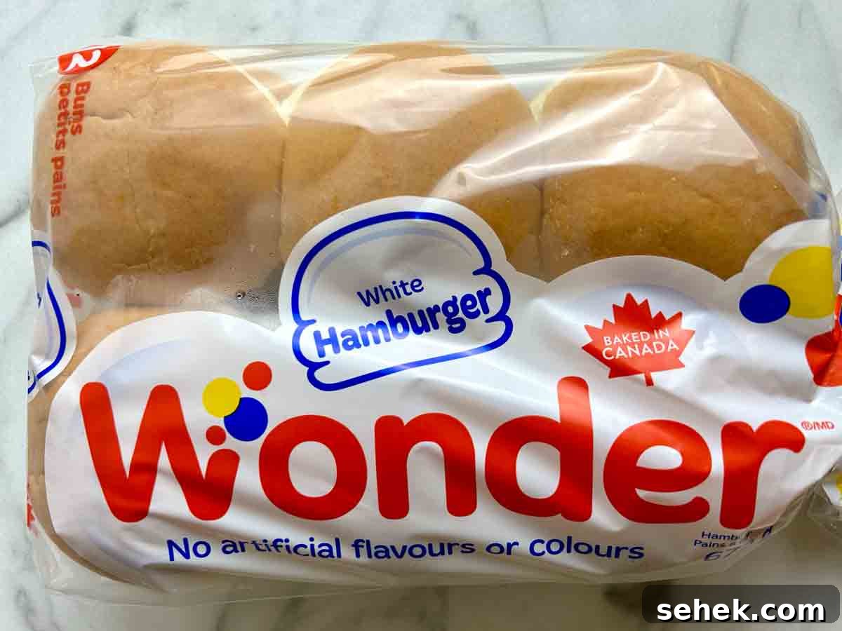 bag of Wonder hamburger buns