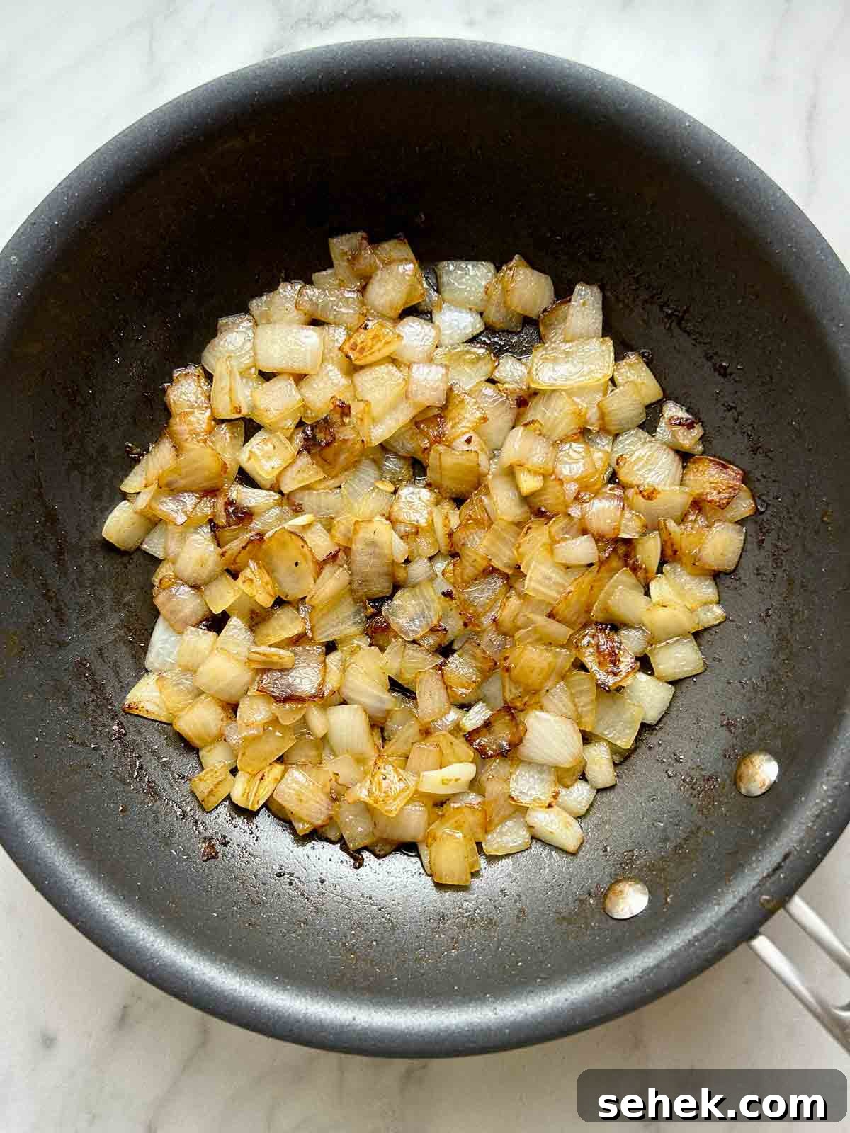 golden brown onions after grilling