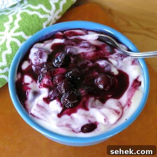 Blueberry Compote Recipe Plus 10 Delicious Ways to Use It 5 Yogurt with Fresh Blueberry Compote