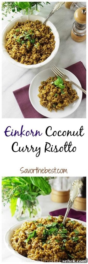 pintrest photo of einkorn risotto
