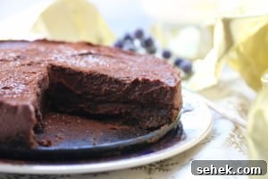 Baileys chocolate cheesecake. This vegan and gluten-free cheesecake is perfect any time of the year but why not try it for Christmas?