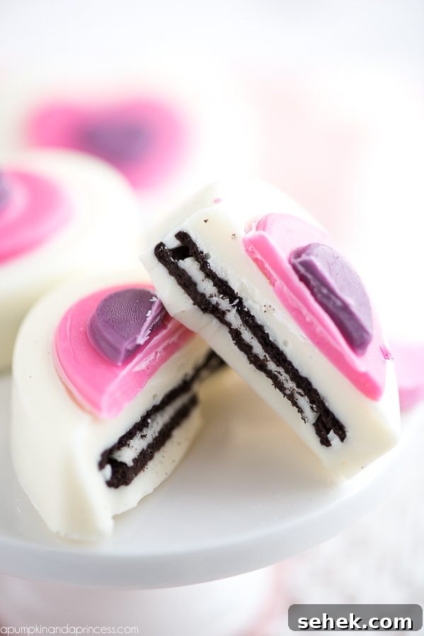 Chocolate Covered OREO Hearts