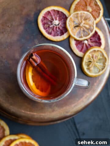 Hot toddy in a mug.