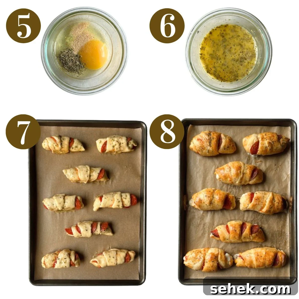 Crescent-Style Pizza Rolls: Gooey Pepperoni Bites Recipe 5 Steps to make crescent pizza rolls.