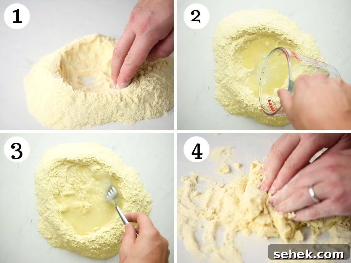 How to Make Gnocchetti Sardi (Malloreddus) — Authentic Sardinian Recipe 4 Step by step photos showing how to make semolina pasta