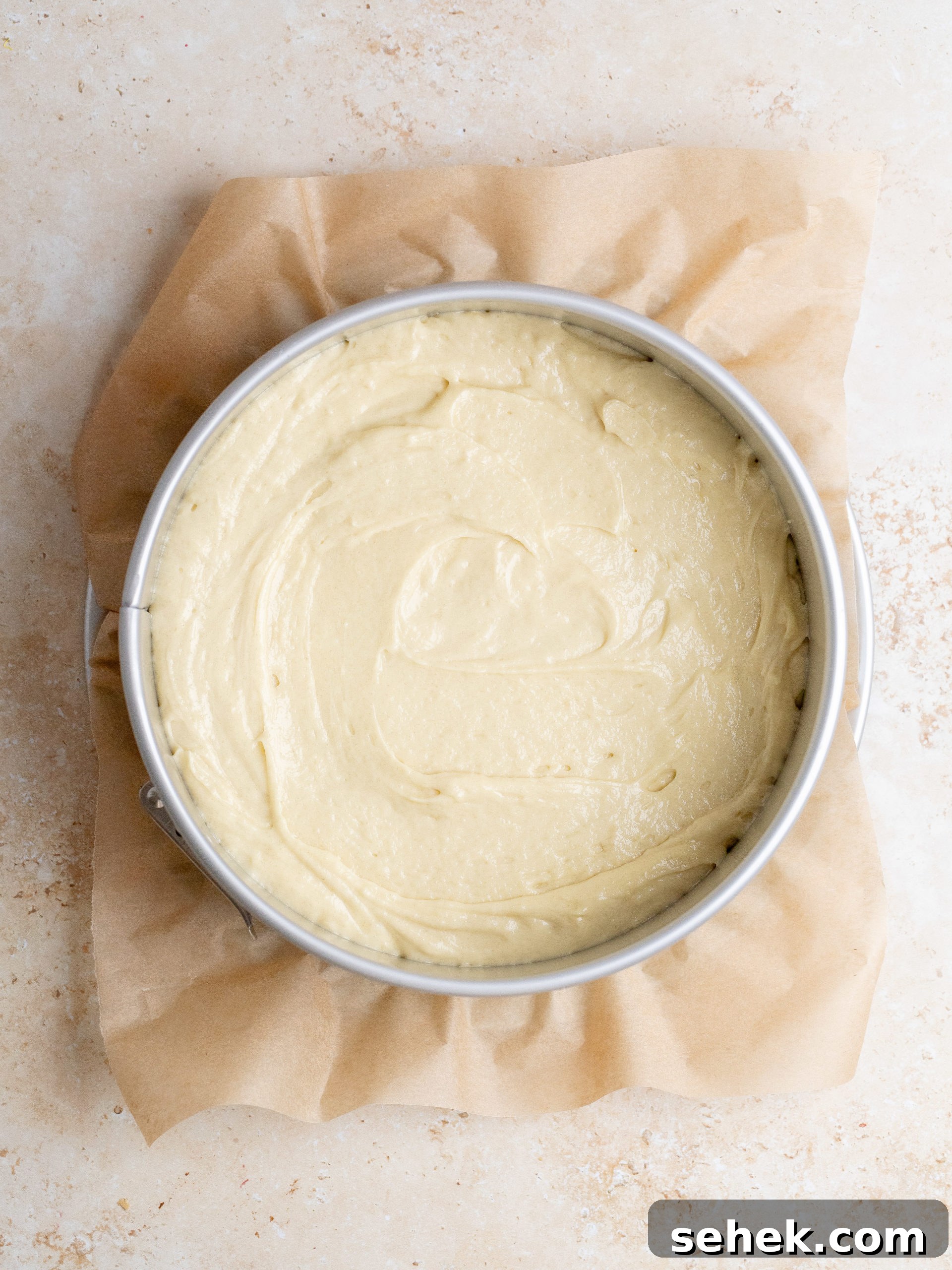 Preparing cake