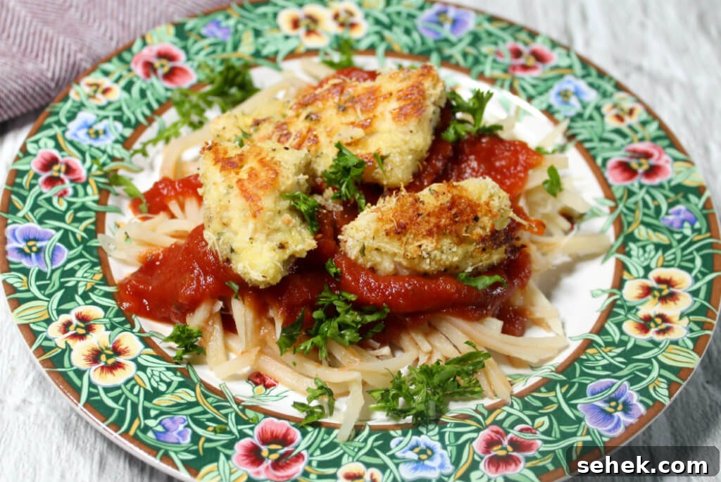 Keto Chicken Parmesan Bites: Low-Carb Crispy Parmesan Chicken Bites 2 Keto Chicken Parm Bites1