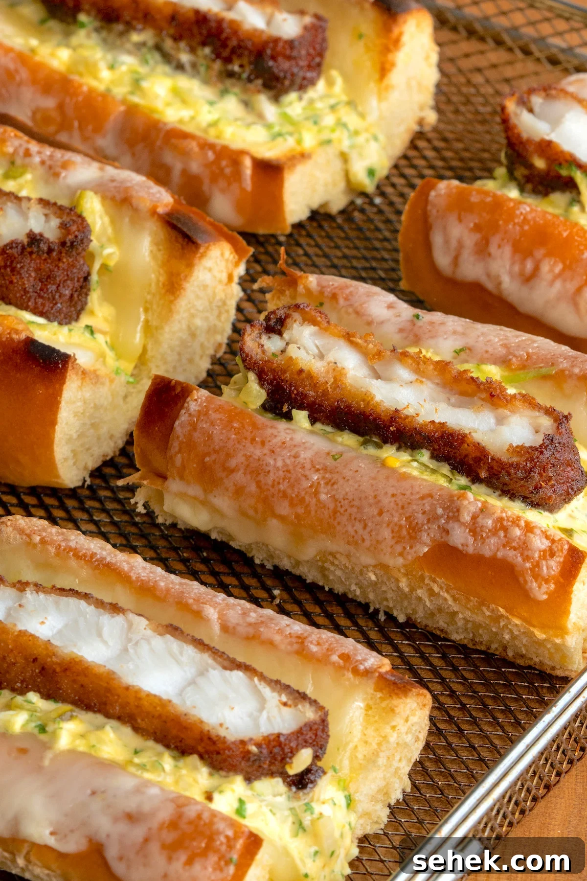 Okayama Kobo Fish Fillet Panini Recipe: Copycat Bakery Sandwich 2 Fish filet panini