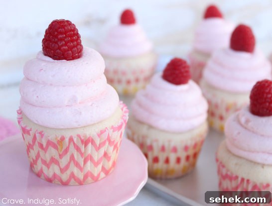 Champagne and Raspberry Cupcakes Recipe for Celebrations 7 Champagne & Raspberry Cupcakes by Lauren Kapeluck | TheCakeBlog.com