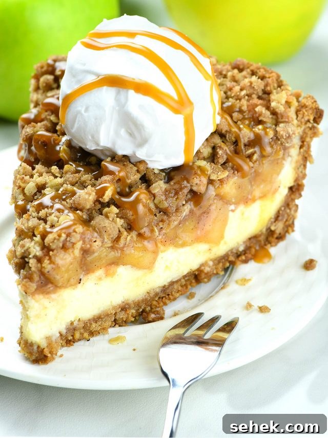 Apple Crisp Pie with Cream Cheese