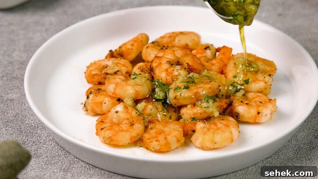 Garlic Butter Shrimp in the Air Fryer: Quick Crispy Recipe 12 Shrimp with garlic butter sauce