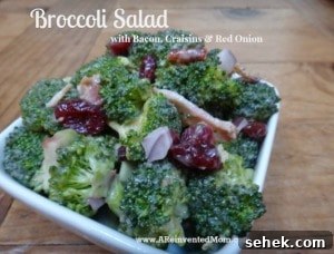 Readers' Favorite Picks of 2014 10 Broccoli Salad with Bacon, Craisins & Red Onion