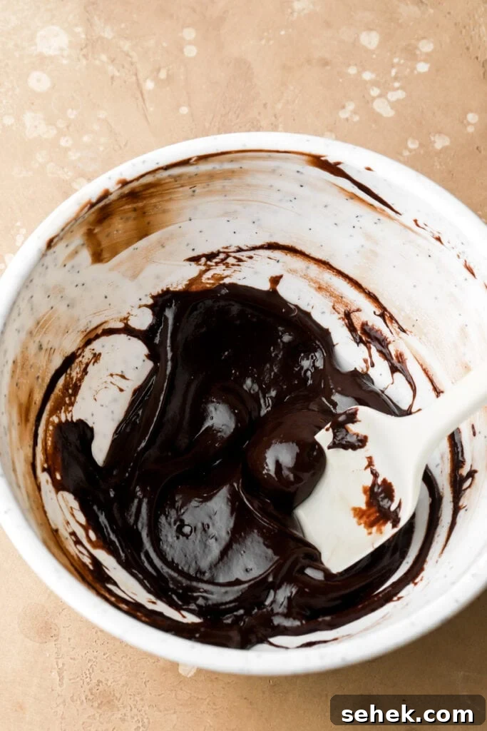 finished ganache topping