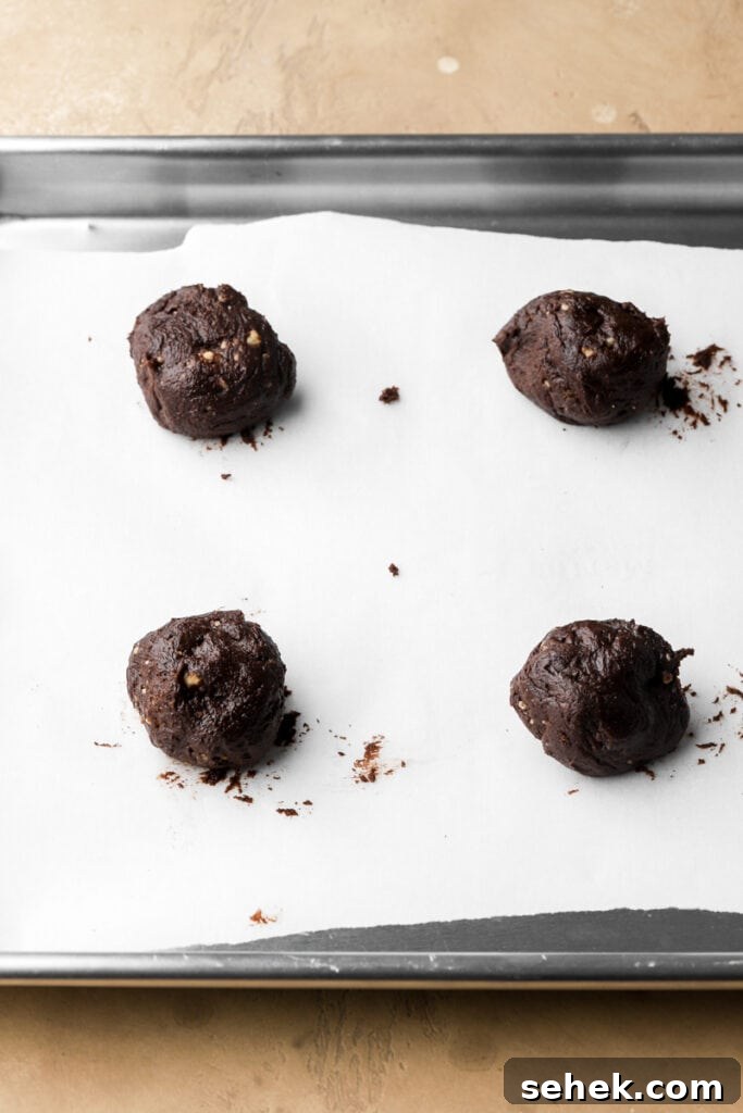 round cookie dough balls