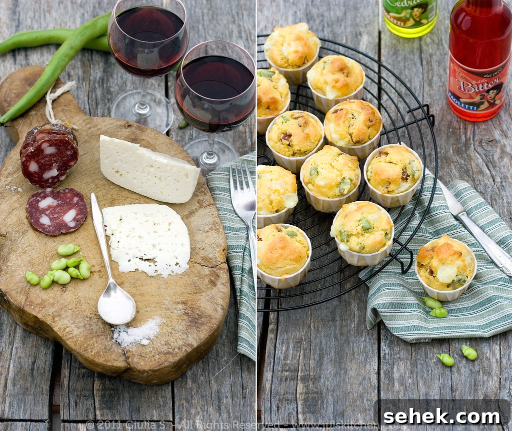 Fava Bean, Salami & Cheese Muffins for a Cozy Happy Hour 3 img 1631 2