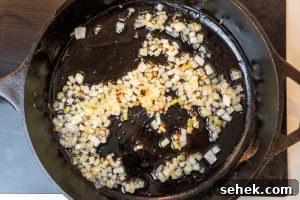 Cooking the onion