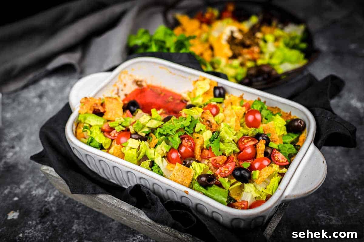 17 Cozy Casseroles for Any Night of the Week 14 A casserole of walking taco.