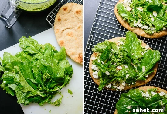 how to make broccoli rabe naan