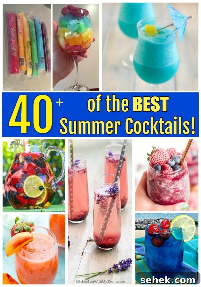 40+ Refreshing Summer Cocktail Recipes for Parties and Picnics 2 Over 40 of the BEST Summer Cocktails!