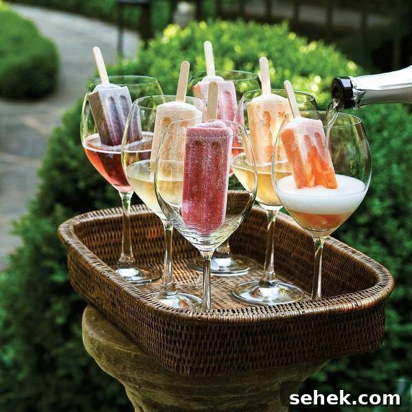 40+ Refreshing Summer Cocktail Recipes for Parties and Picnics 25 Champagne Popsicle Cocktails - Over 40 of the BEST Summer Cocktails!
