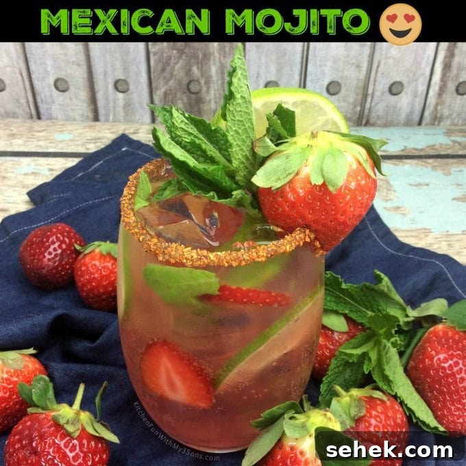 40+ Refreshing Summer Cocktail Recipes for Parties and Picnics 34 Strawberry Mexican Mojito - Over 40 of the BEST Summer Cocktails!